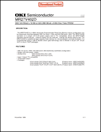 Click here to download MR27V402DRP Datasheet
