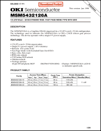 Click here to download MSM5432126A-50 Datasheet