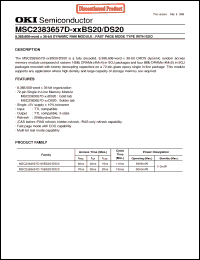Click here to download MSC2383657D-70BS20 Datasheet