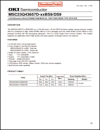 Click here to download MSC23Q43657D-70BS9 Datasheet