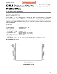 Click here to download MSM9892LTS-KT Datasheet