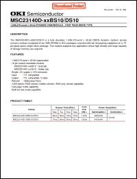 Click here to download MSC23140D-60BS10 Datasheet