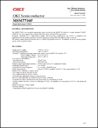 Click here to download MSM6658A Datasheet