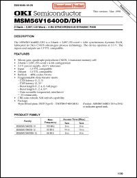 Click here to download MSM56V16400D Datasheet