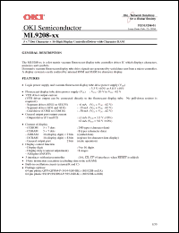 Click here to download ML9208 Datasheet
