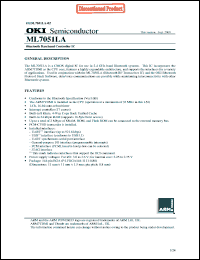 Click here to download ML7051LA Datasheet