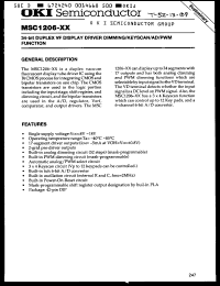 Click here to download MSC1206XXRS Datasheet