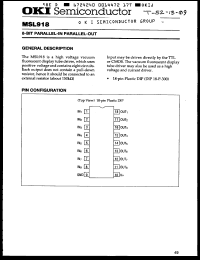 Click here to download MSL918RS Datasheet