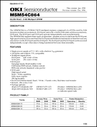 Click here to download MSM54C864-80ZS Datasheet