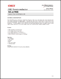 Click here to download ML6190BMB Datasheet