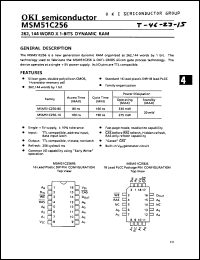 Click here to download MSM51C256 Datasheet