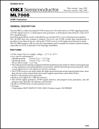 Click here to download ML7005MB Datasheet