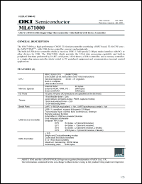 Click here to download ML671000 Datasheet