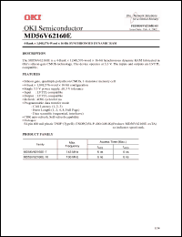 Click here to download MD56V62160E-10 Datasheet