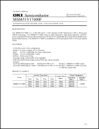 Click here to download MSM51V17400F Datasheet