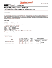Click here to download MSC23CV23218D-70BS4 Datasheet