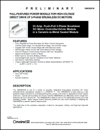 Click here to download OM9369CM Datasheet