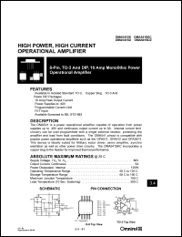 Click here to download OMA541SD Datasheet