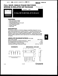 Click here to download OM9019SS Datasheet