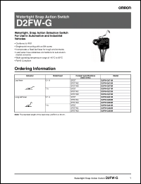 Click here to download D2FW-G082M Datasheet