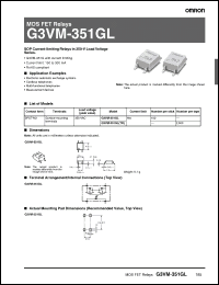Click here to download G3VM-351GL Datasheet