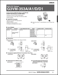 Click here to download G3VM-353D1 Datasheet