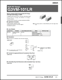 Click here to download G3VM-101LR Datasheet