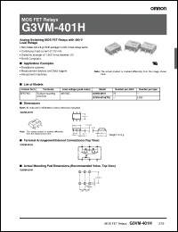 Click here to download G3VM-401HTR Datasheet