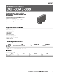 Click here to download D6F-03A3-000 Datasheet