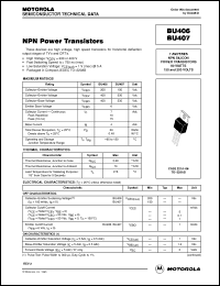 Click here to download BU407 Datasheet