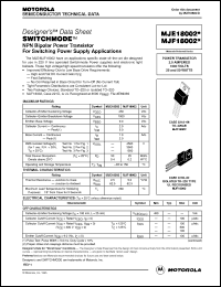 Click here to download MJE18002 Datasheet