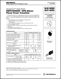Click here to download MJE18009 Datasheet