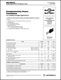 Click here to download MJF15031 Datasheet