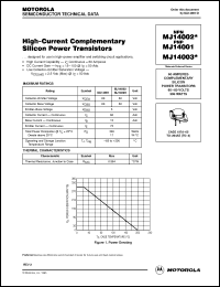 Click here to download MJ14001 Datasheet