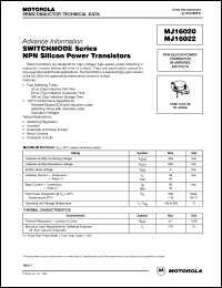 Click here to download MJ16022 Datasheet