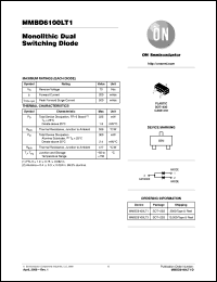 Click here to download MMBD6100LT3 Datasheet