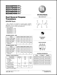 Click here to download BC847BPDW1T1 Datasheet