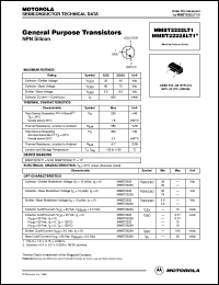 Click here to download MMBT2222LT3 Datasheet