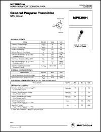 Click here to download MPS3904 Datasheet