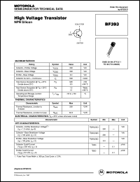 Click here to download BF393ZL1 Datasheet