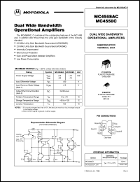 Click here to download MC4558CP1 Datasheet