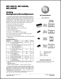 Click here to download MC14051BDTR2 Datasheet