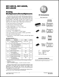 Click here to download MC14052BDR2 Datasheet