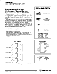 Click here to download MC74HC4066FL2 Datasheet