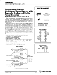 Click here to download MC74HC4316DTR2 Datasheet