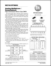 Click here to download MC74LVXT8053DR2 Datasheet