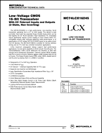 Click here to download MC74LCX16245DTR2 Datasheet