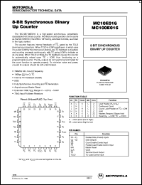 Click here to download MC100E016FNR2 Datasheet