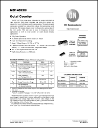 Click here to download MC14022BDR2 Datasheet