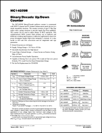 Click here to download MC14029BDR2 Datasheet